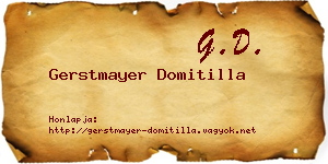 Gerstmayer Domitilla névjegykártya